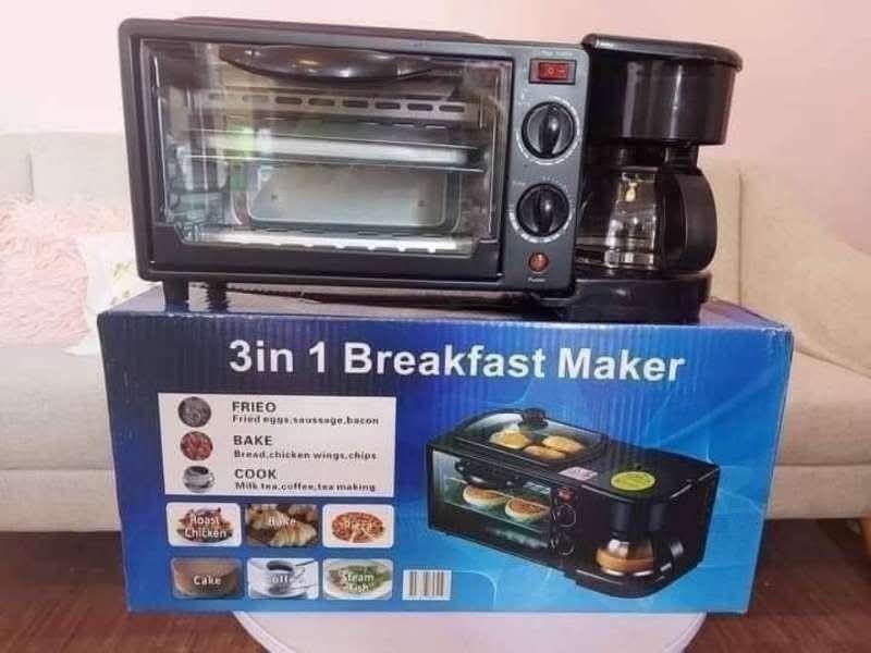 3in1 breakfast maker (Category: Breadmakers) located in Manila. Submitted by yzlshop (Listing ID 1399491551, Image 1). Description: Brand new / COD Same day delivery via Lalamove Location: Manila Pm for inquiries. Thank you!.