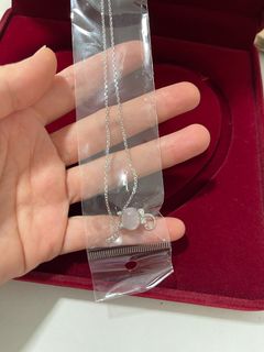 925純銀 水晶狐狸吊嘴項鍊 16寸延長18寸 Silver necklace64237118729474110