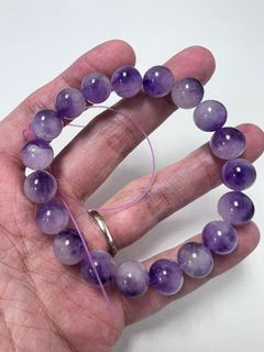 超級超級超級性價比 11mm 紫超7手串 (深色、有髮）64234490243202110