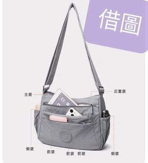 全新米色防水多格拉鍊多用途手袋   闊13寸    高7.5寸   底3.5寸   容量大    特價💲5O64234004941825110