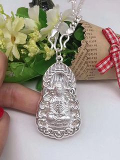 純銀觀音吊嘴 15.5克重 永保平安64233370175490110