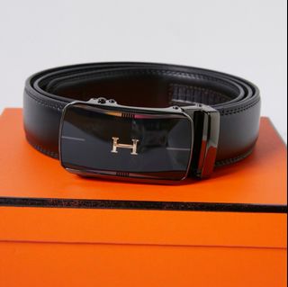 💎品質保障💎愛馬仕反光亮面自動平滑扣高品質皮帶64234003739779110