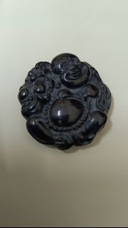 和田墨玉笑佛吊墜64237768881923110