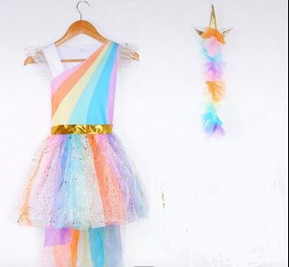 獨角獸彩虹連衣裙64237986542465110