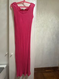 粉色無袖針織長裙64239557061122110