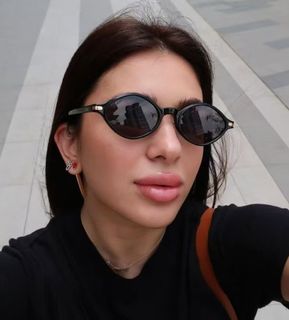 黑色橢圓形太陽眼鏡64239724507139110