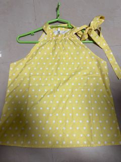 全新黃色波點背心  vest sleeveless 64240105280513110