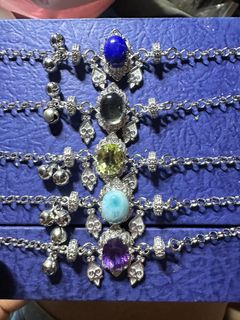 寶石銀色腳鍊64240106651265110