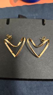 金色幾何心形耳環64241448560513110