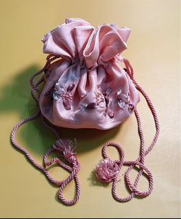 意大利佛羅倫斯繡花束口袋（粉紅色）64241807095938110