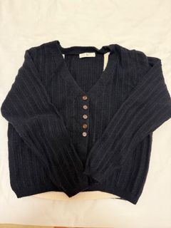 深藍色針織兩件套64242126808450110