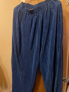 深藍直坑紋長褲64242489893122110