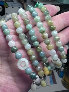 Natural Myanmar Multi-Color Jade Bracelet64243208453891110