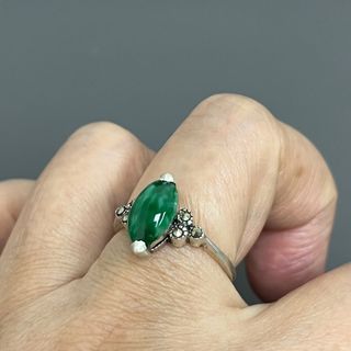 香港二手金銀店搜回 千禧年馬眼天然翡翠純銀925介男女同款64239069033474110