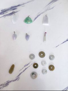 紫羅蘭/碧玉吊咀 （配銀扣）64235807300355110