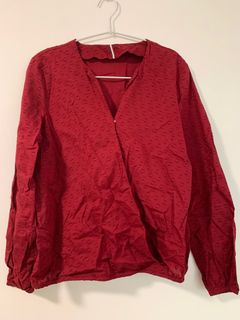 棗紅色長袖恤衫 美國買64237117406978110