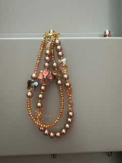 玫瑰金小花 手機鏈/包掛64237564989186110