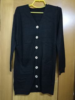 黑色外套女 冷衫長款外套64243380964993110