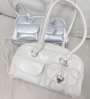 Korean proxy purchase autumn and winter white handbag bowling bag Liang bag in stock black available on homepage64238204478466110