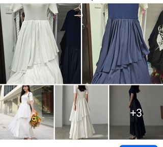 日牌 層次剪裁 針織拼布連身裙64239068188419110