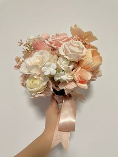 Pink Round Flower Bouquet đ Wedding Supplies Happy Inheritance đ64243381667202110