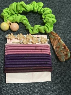 髮飾套裝 - 髮圈、髮夾64244114641922110