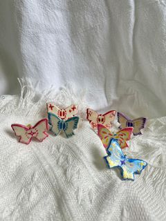 Hand-painted Butterfly Ring, One-of-a-kind Handmade, Sweet and Edgy Retro Style, Unique Fashion Highlight64242862408961110
