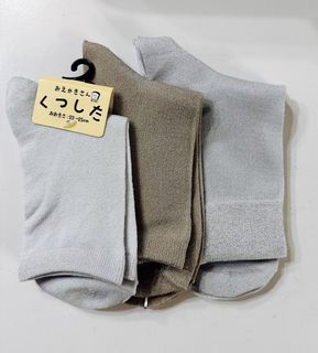 日本直送 淺灰銀 金 閃 短襪 女襪64233657688962110