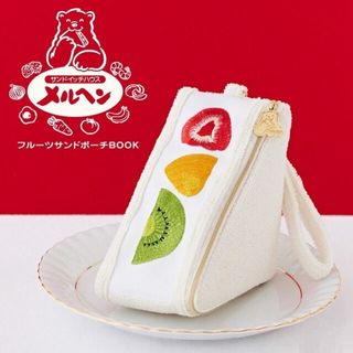 日本 サンドイッチハウス メルヘン 雜誌附錄 三文治蛋糕造型  收納袋64239068852737110