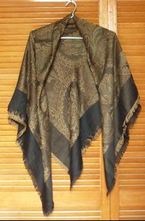 圖騰 腰花 正方 大圍巾 披肩 scarf64235022512897110