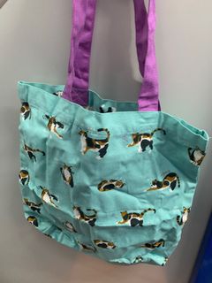 日本三色貓 湖水藍 環保袋 tote bag cat64234668032001110