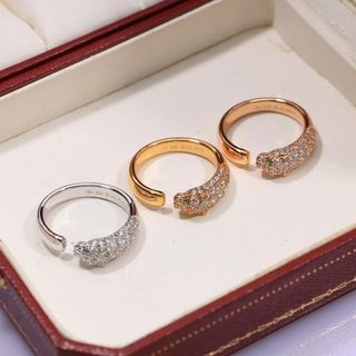 ✨現貨  Cartier Panthere de Cartier leopard open ring64236715574403110