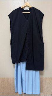 （特價）清衣櫃價 韓國牌子COMMENT深藍色連身裙套裝64236714555394110