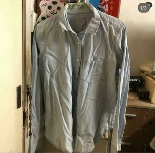 全新 GAP 淺色 牛仔 恤衫64235363503491110