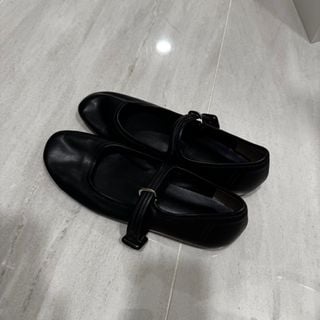 黑色平底鞋 Mary jane 韓國設計 handmade shoes 返工方便 舒服 90% new64240750942977110