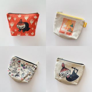 日本 MOOMIN 小肥肥一族 亞美 主題棉麻布 收納袋64236715340802110