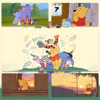 小熊維尼 mouse pad 小豬 60x30cm 滑鼠墊 桌面 piglet eeyore winnie the pooh 電腦墊 辦公 豬仔 跳跳虎 office 鼠標墊 送禮 生日禮物64234321216387110