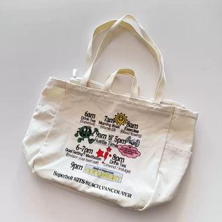 日本 Simple Guide 米白色帆布 GOOD HABITS 側咩袋64238203846530110