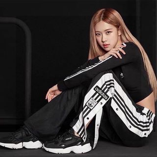 ADIDAS 三葉草情侶款專櫃男女同款雙排扣開叉運動褲衛褲潮流 長褲 pants trousers 男裝穿搭 女裝穿搭64244632007425110