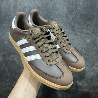 Adidas Originals Samba OG 棕白休閒鞋板鞋 36-4564239251811713110