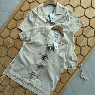 Adidas originals x Clot 聯名款 蝴蝶扣短袖襯衫 Shirts64240258544130110