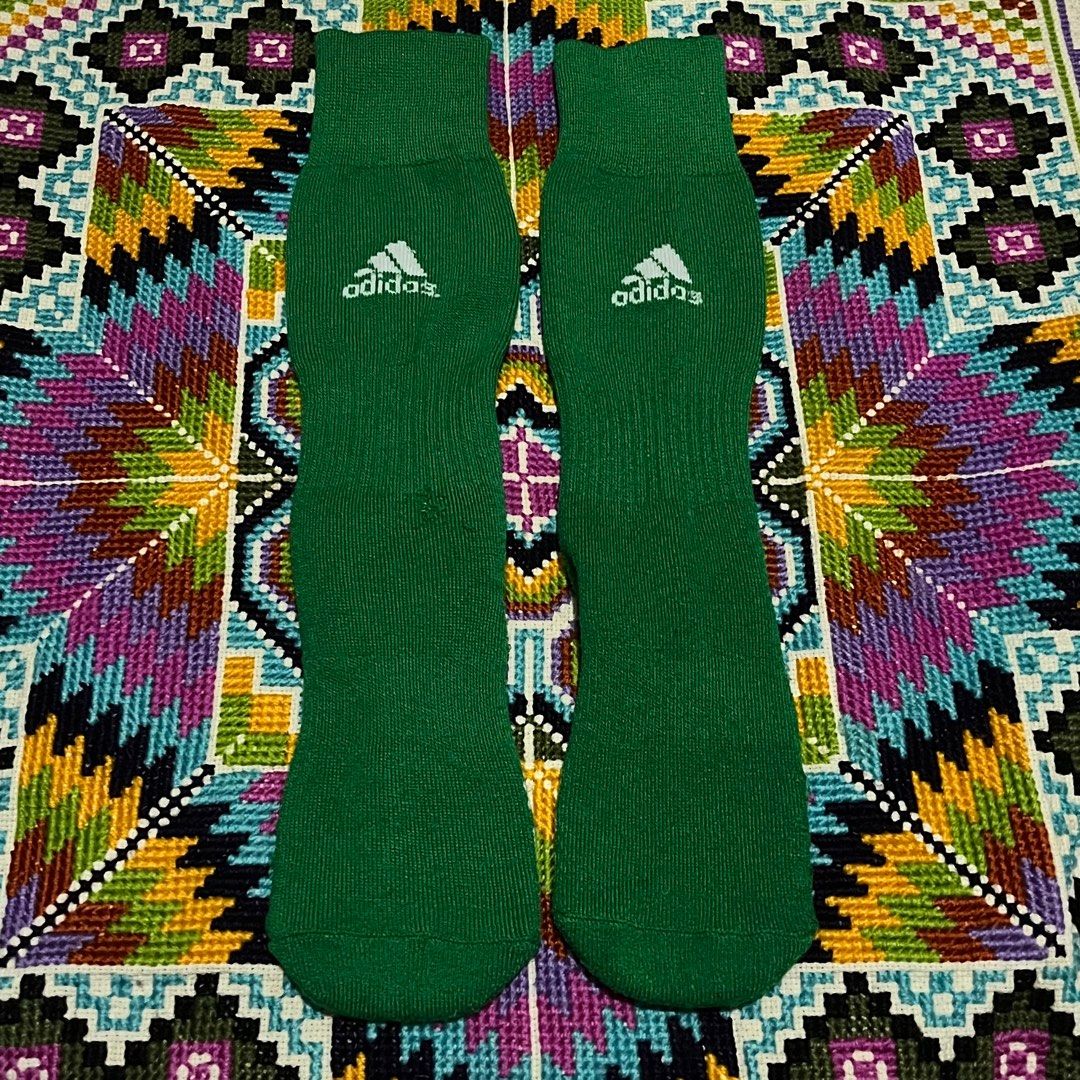 Adidas socks (M) (Category: Socks) located in Dagupan City. Submitted by vernzkee (Listing ID 1399576095, Image 3). Description: Size: M Good as new, check last pic for minimal flaw. no fading, no discoloration, no friction marks. Needs wash. Location: Dagupan City, Pangasinan MOP: Gcash, Maya, BPI, BDO or Gotyme Shipping via JnT.