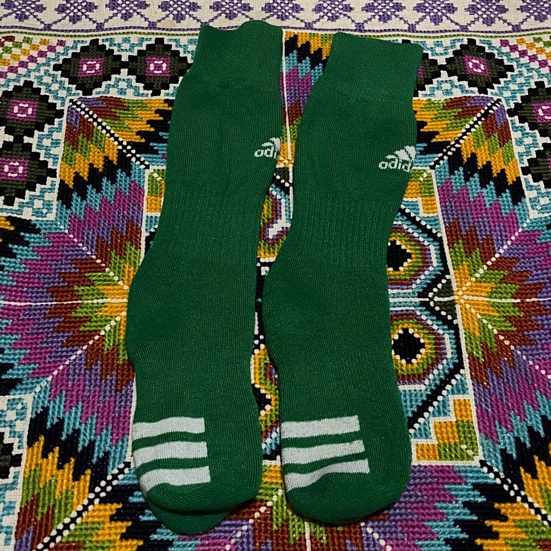 Adidas socks (M) (Category: Socks) located in Dagupan City. Submitted by vernzkee (Listing ID 1399576095, Image 1). Description: Size: M Good as new, check last pic for minimal flaw. no fading, no discoloration, no friction marks. Needs wash. Location: Dagupan City, Pangasinan MOP: Gcash, Maya, BPI, BDO or Gotyme Shipping via JnT.
