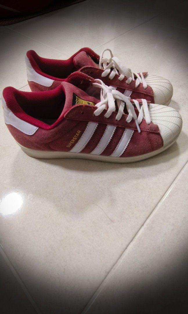 Adidas Superstar Red Sneakers, Men's Fashion, Footwear, Sneakers on  Carousell