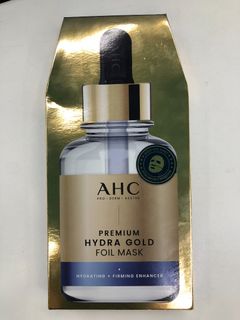 AHC Premium Hydra Gold Foil Mask Advanced  極致保濕黃金溫感面膜 25g x 5片64239409093379110