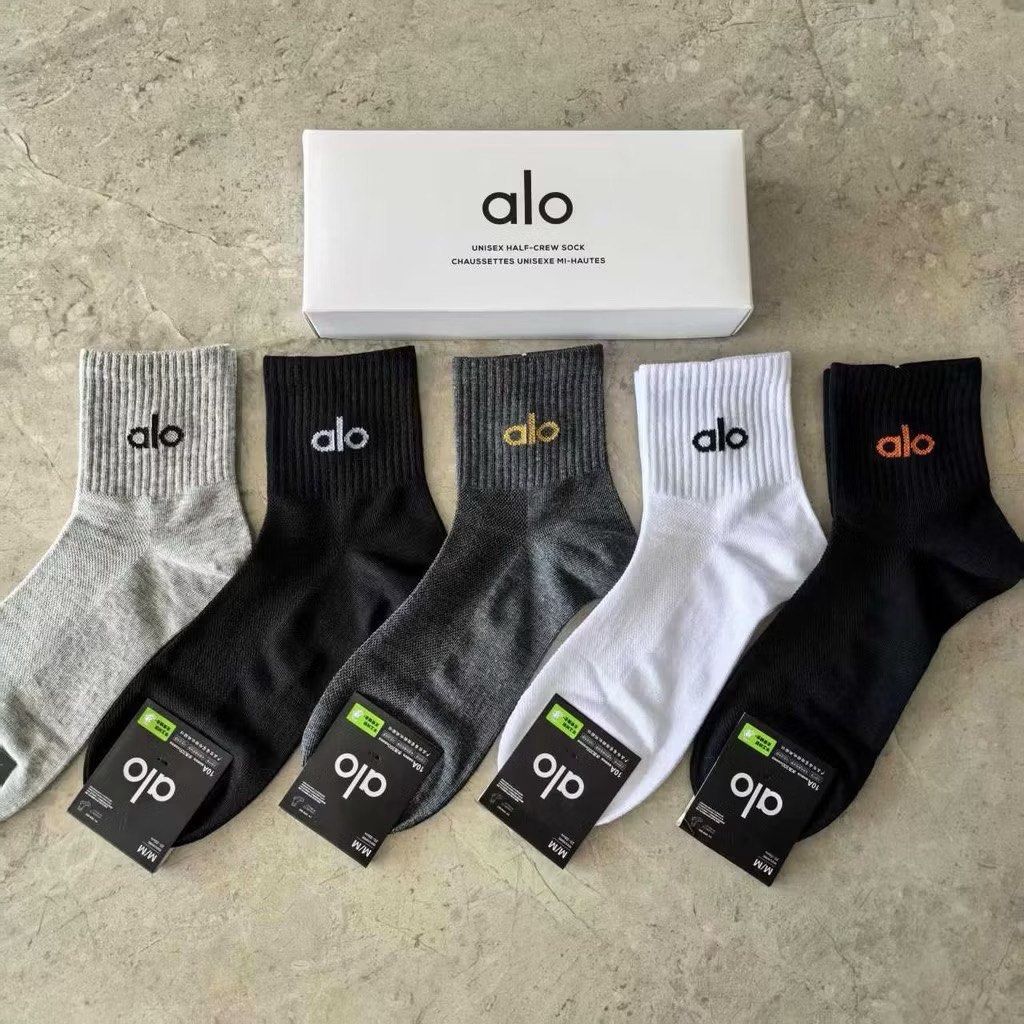 ALO SOCKS (Category: Socks) located in Mandaluyong City. Submitted by BeautyObsession_OnlinePH (Listing ID 1399499483, Image 3). Description: Pre order 499 / each (minimum 3 sets ) No box included .