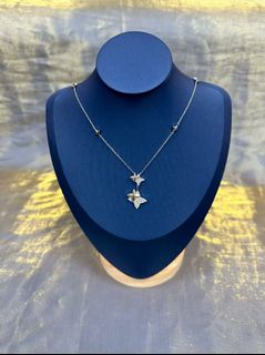 🌟品質保障🌟APM 雙流星銀色可調節項鍊女設計感鎖骨鍊64245339328259110