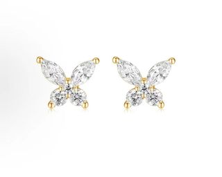 💎誠信賣家💎apm monaco 兩色拼接蝴蝶耳釘64234668180993110