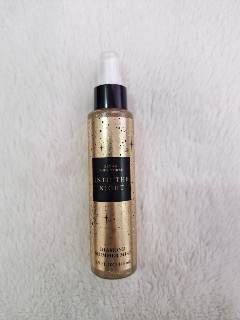 B&BW Into the Night Diamond Shimmer Mist (Category: Fragrance & Deodorants) located in Valenzuela. Submitted by simplyolive85 (Listing ID 1399560511, Image 1). Description: Bath & Body Work Into the Night Diamond shimmer mist Original from USA What it smells like: a timeless, feminine, alluring night on the town. What it does: kisses skin with irresistible fragrance and gorgeous sparkle. .
