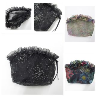 Japan Direct Shipping đŻđľ Made in Japan Belle Branchee Organza Ruffled Zipper Pouch 1 piece64241807177347110